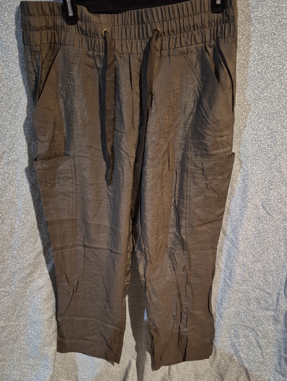 BDG  Relaxed Drawstring Cargo Pants - Olive